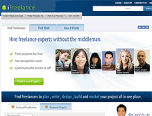 Tablet Screenshot of ifreelance.com